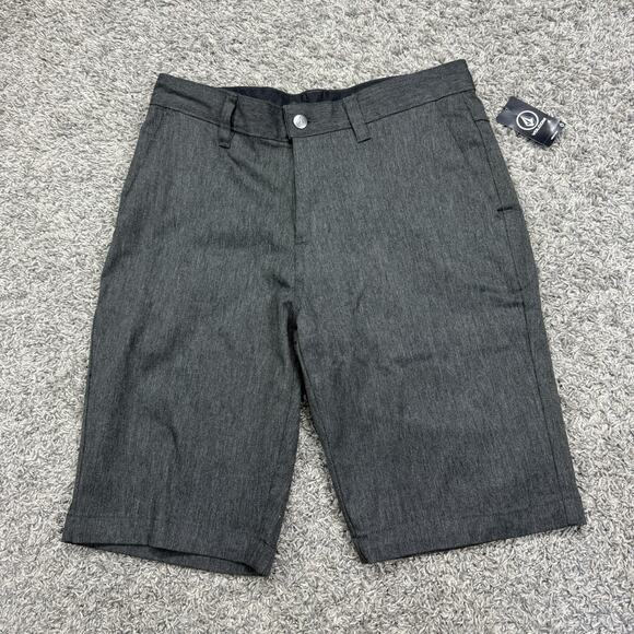 Volcom Shorts Mens 30 Gray V Monty Modern Fit Bermuda Stretch Cotton Chino - Picture 1 of 5